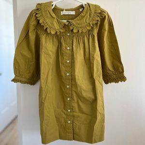 Doen Aya Girls Dress in Oregano